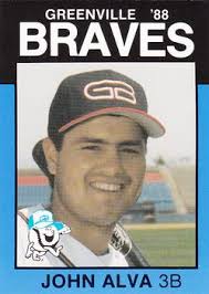 1988 Best Greenville Braves #6 John Alva Front - 65941-6Fr