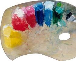 Imagem de painter with a palette of colors