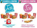 Buoni sconto mcdonald