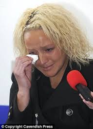 Gemma Wilkinson weeping as she earlier made an appeal for information about her missing daughter - article-2228518-15DAD8D1000005DC-335_306x423