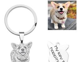 keychain with a pet's photoの画像