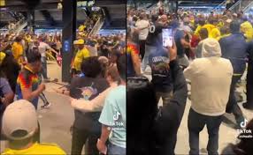 Aficionados del América protagonizan batalla campal contra seguidores del Nashville