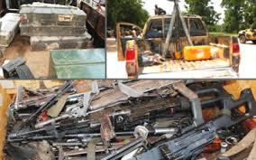 Image result for photos of boko haram guns and ammunitions