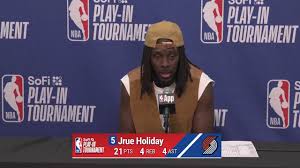 Jrue Holiday Discusses Play‑In Win, Playoffs