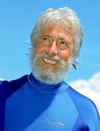 Jean-Michel Cousteau was first &quot;thrown overboard&quot; by his father, oceanographer Jacques Cousteau, at the age of seven. - g8396_u7962_cousteau