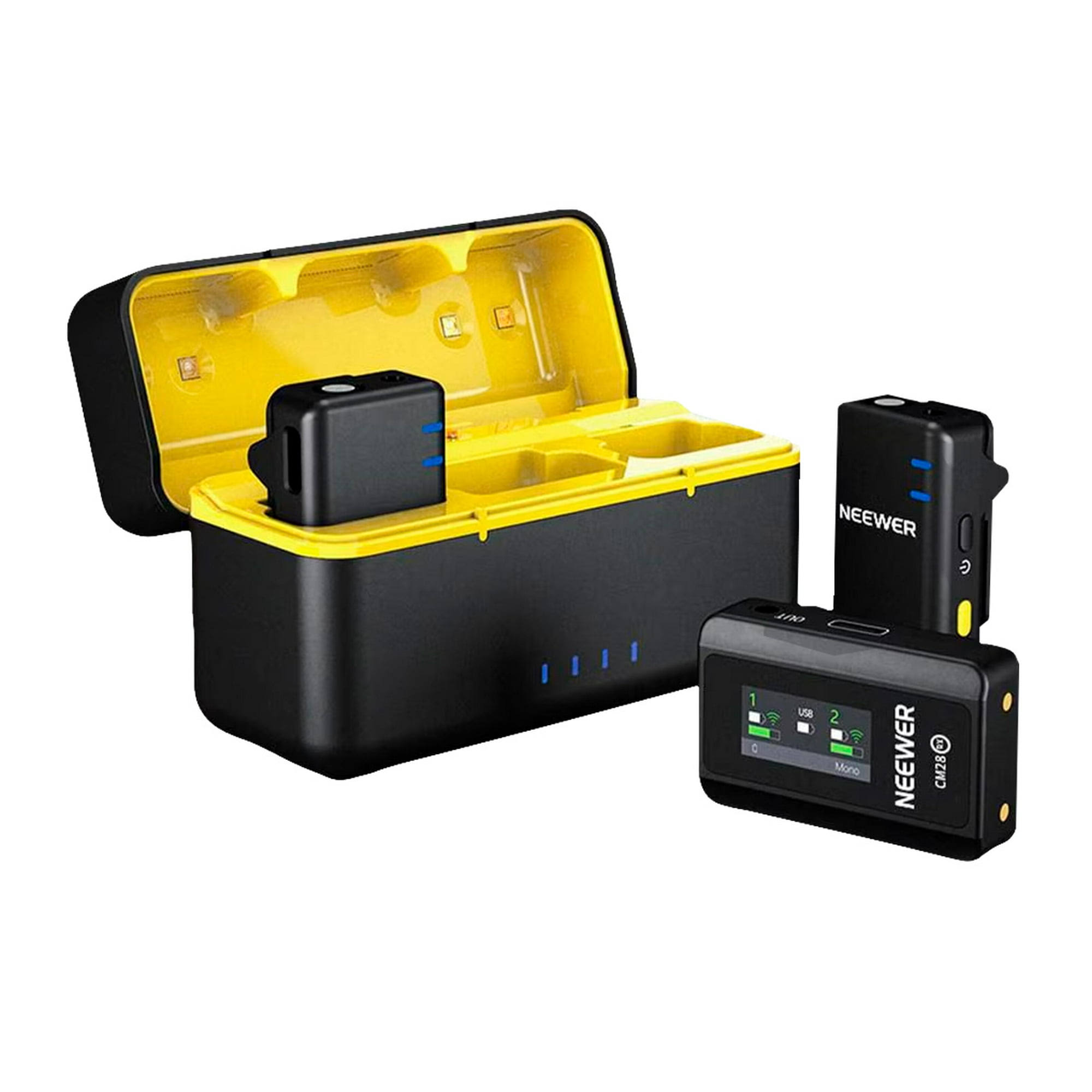 Neewer Cm28 Wireless Lavalier Microphone with Charging Case