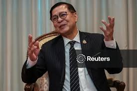 Licensable picture: Interview with Thai foreign minister Sihasak Phuangketkeow in Bangkok