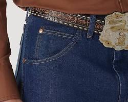 Image of Wrangler jeans with copper rivets