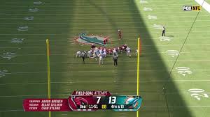 Arizona Cardinals kicker Chad Ryland connects on career-long 57-yard FG vs. 
Miami Dolphins