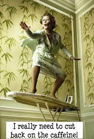 Grandma surfing her ironing board coffee | Funny | Pinterest ... via Relatably.com