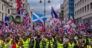Thousands hit London streets for "Unite the Kingdom" march organized by far-right activist Tommy Robinson