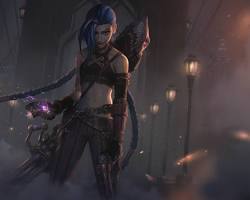 Obraz: Jinx, postać League of Legends