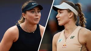 Paula Badosa and Elena Rybakina at the Internationaux de Strasbourg 2025