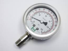 Ashcroft 2-1/2", SS Pressure Gauge 1/4" 30 to 0 to 150 in Hg ...