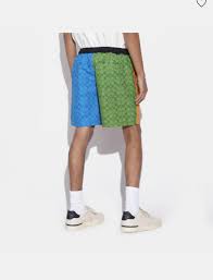 Men's Coach New York Colorblock Signature Swim Trunks C9505 ...