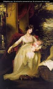 Lady Caroline Capel holding her Daughter Harriet - John Hoppner - painting1