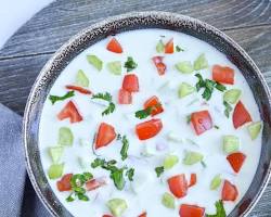 Tomato Cucumber Raita side dish