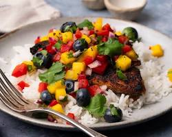 Image of PanSeared Tilapia with Spicy Mango Salsa
