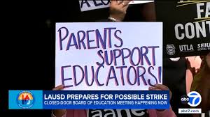 Los Angeles Unified School District continues crucial negotiations with 1 union to avoid strike