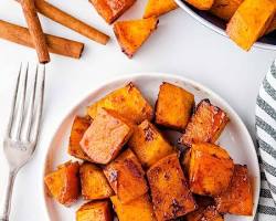 Image of Honey Cinnamon Roasted Sweet Potatoes