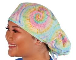 Image of tiedye scrub cap