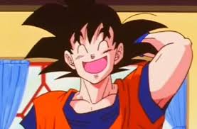 Resultado de imagem para goku feliz