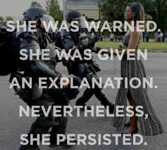 Image result for she persisted she was warned