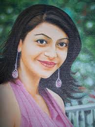 Ramana Rao Padala - Portrait of actress... Portrait of actress... Ramana Rao Padala - portrait-of-actress-kajal-agarwal-ramana-rao-padala