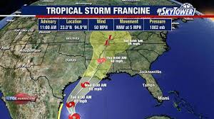 Tropical Storm Francine forms in Gulf of Mexico, forecast to strengthen 
into hurricane: NHC