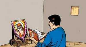 Image result for images of reading sai satcharitra