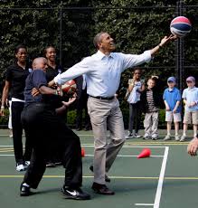Image result for picture of obama playing basketball