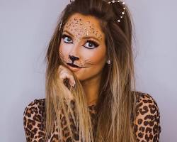 Image of animal print makeup look