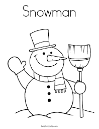 Image result for coloring book snowmen