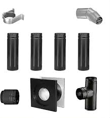 Amazon.com: Comfortbilt 4 Inch Pellet Stove Piping Kit With ...