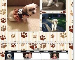 calendar with pet photosの画像