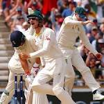 England stumble after massive total