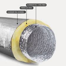 Aluminum Foil HVAC Systems Fiberglass Reinforced Duct ...