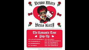 Bruno Mars returning to North America, bringing Hello Kitty® with him