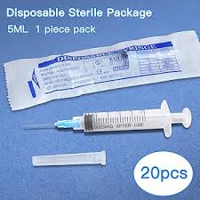 Amazon.com: 5ML Disposable syringe with Needle, Individually ...