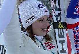 Auch Stefanie Köhle hatte allen Grund zur Freude: die Tirolerin schaffte mit ...