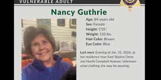 Savannah Guthrie's Mother, Nancy Guthrie, Missing in Arizona