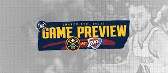 Nuggets play Thunder on Monday
