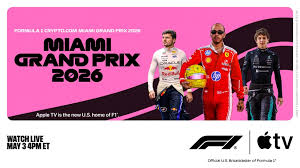Formula 1® returns to the U.S. this weekend, streaming live on Apple TV