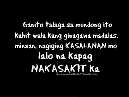 Tagalog Sad Love Quotes. QuotesGram via Relatably.com