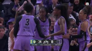 Tiffany Hayes with the and-1 bucket