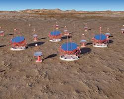 Imagen de Cherenkov Telescope Array Observatory Paranal Chile visualization