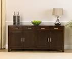 Dark Brown Wood - Buffets, Sideboards, Servers Hutches