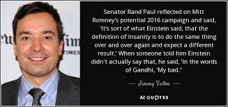 Jimmy Fallon quote: Senator Rand Paul reflected on Mitt Romney&#39;s ... via Relatably.com