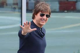 Tom Cruise Lands by Helicopter in First Public Appearance After Top Gun 3 Announcement