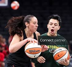 Licensable picture: Seattle Storm forward MacKenzie Holmes (54) warms up Friday, July 17, 2026, before a game at Gainbridge Fieldhouse in